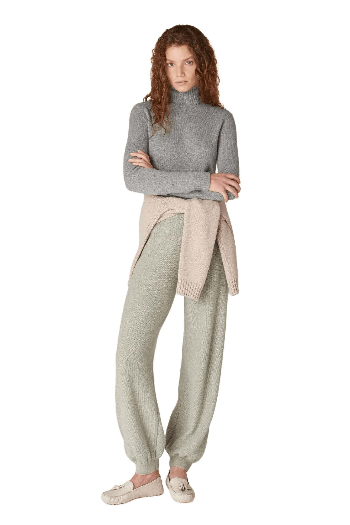 <tc>Loro Piana</tc> بلوزة باركسفيل النسائية ذات الياقة المدورة
