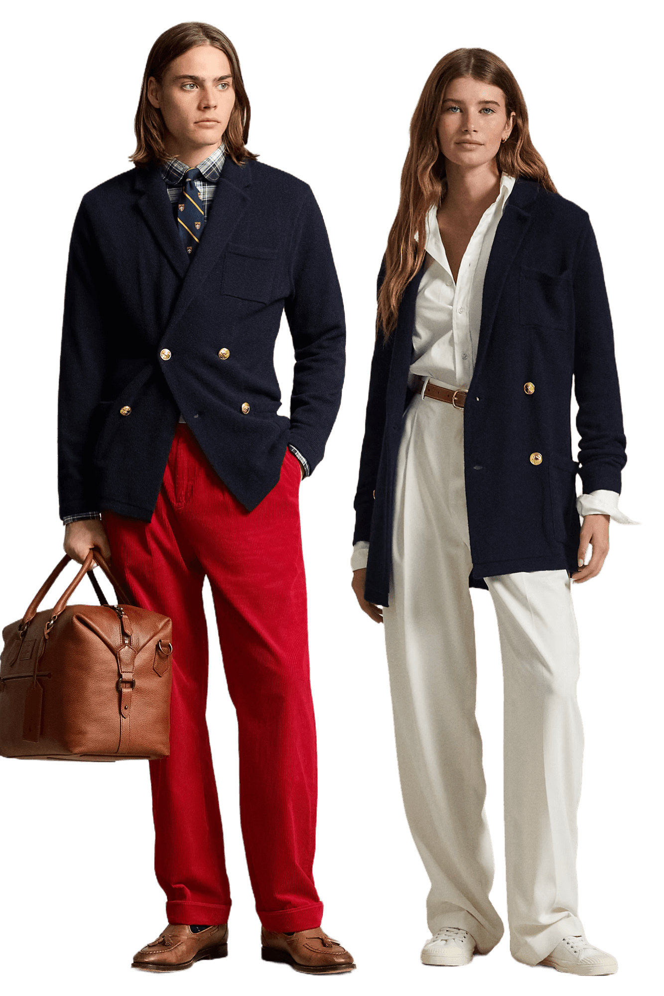 <tc>Ralph Lauren</tc> 男女通用羊絨西裝開襟衫