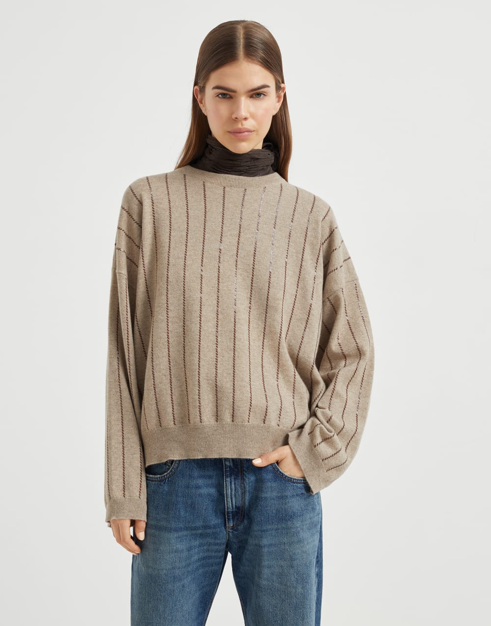 <tc>Brunello Cucinelli</tc> Suéter de cachemira para hombre