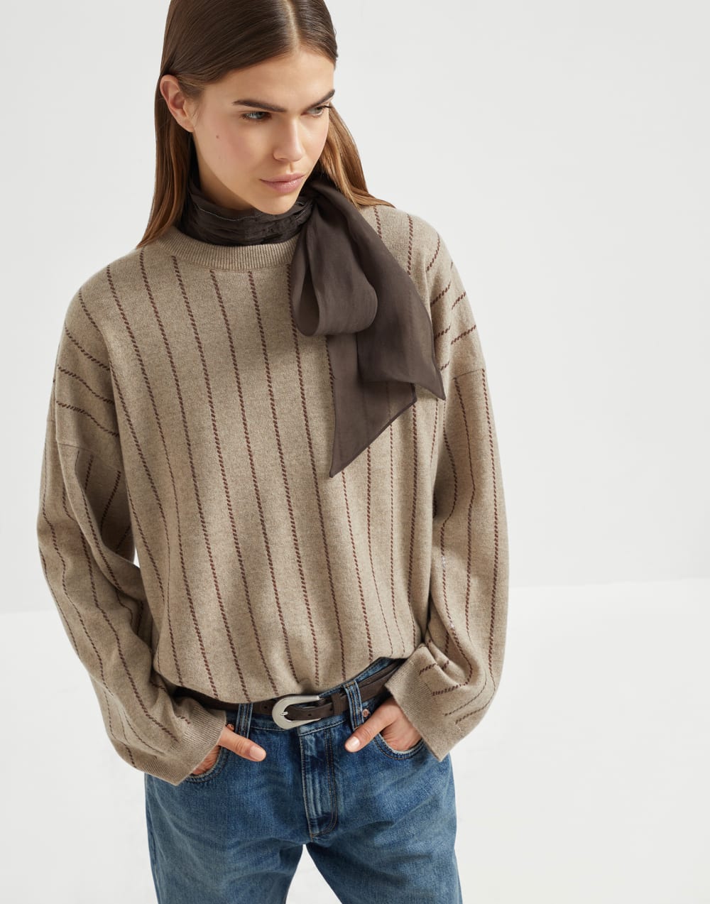 <tc>Brunello Cucinelli</tc> Suéter de cachemira para hombre