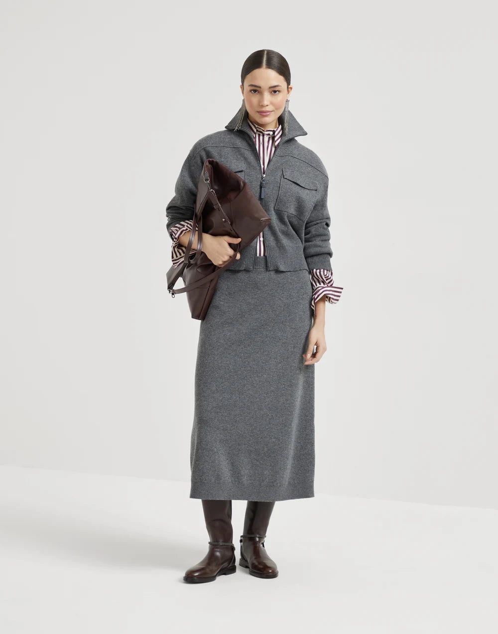 <tc>Brunello Cucinelli</tc> Suéter de cachemira para hombre