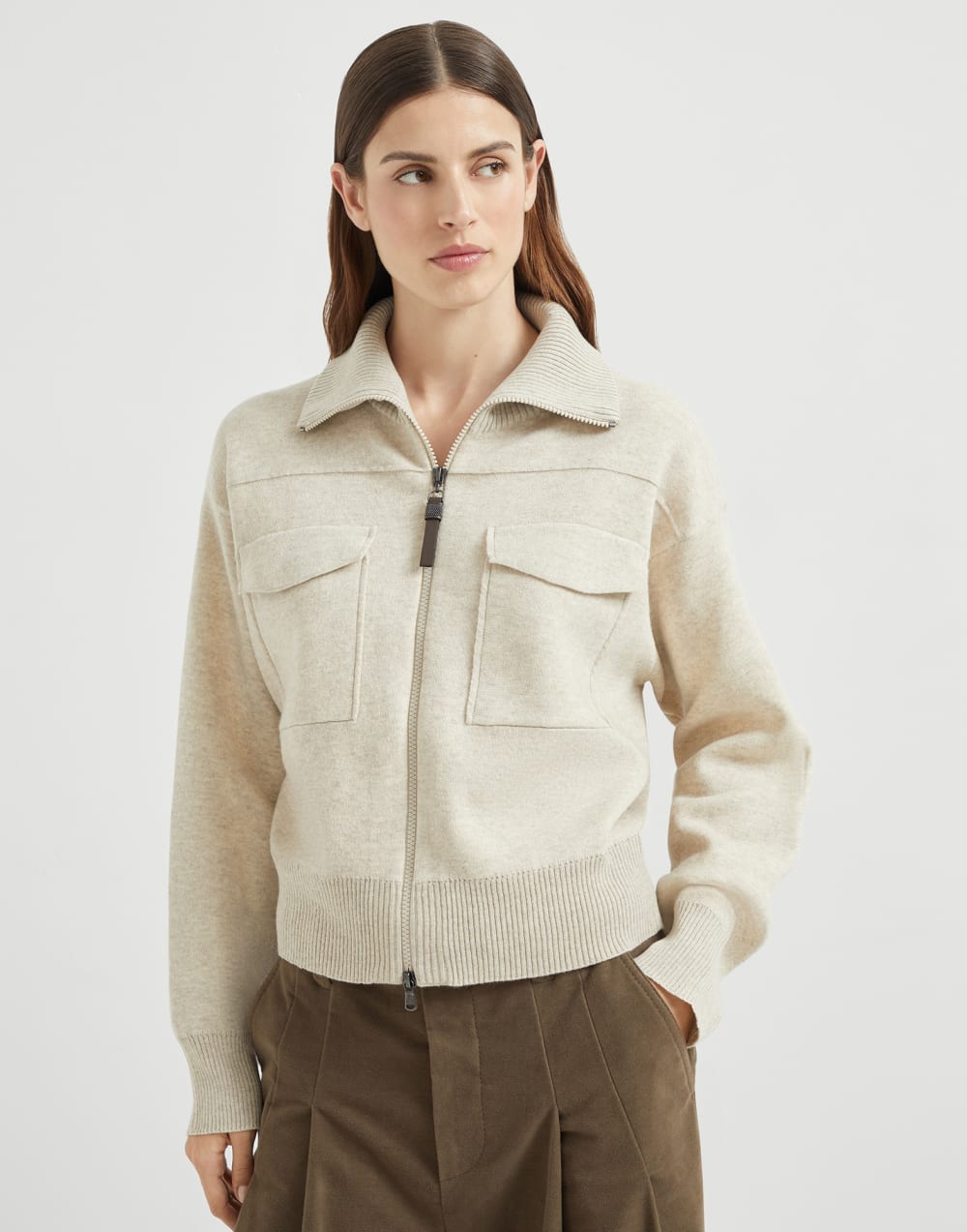 <tc>Brunello Cucinelli</tc> Suéter de cachemira para hombre