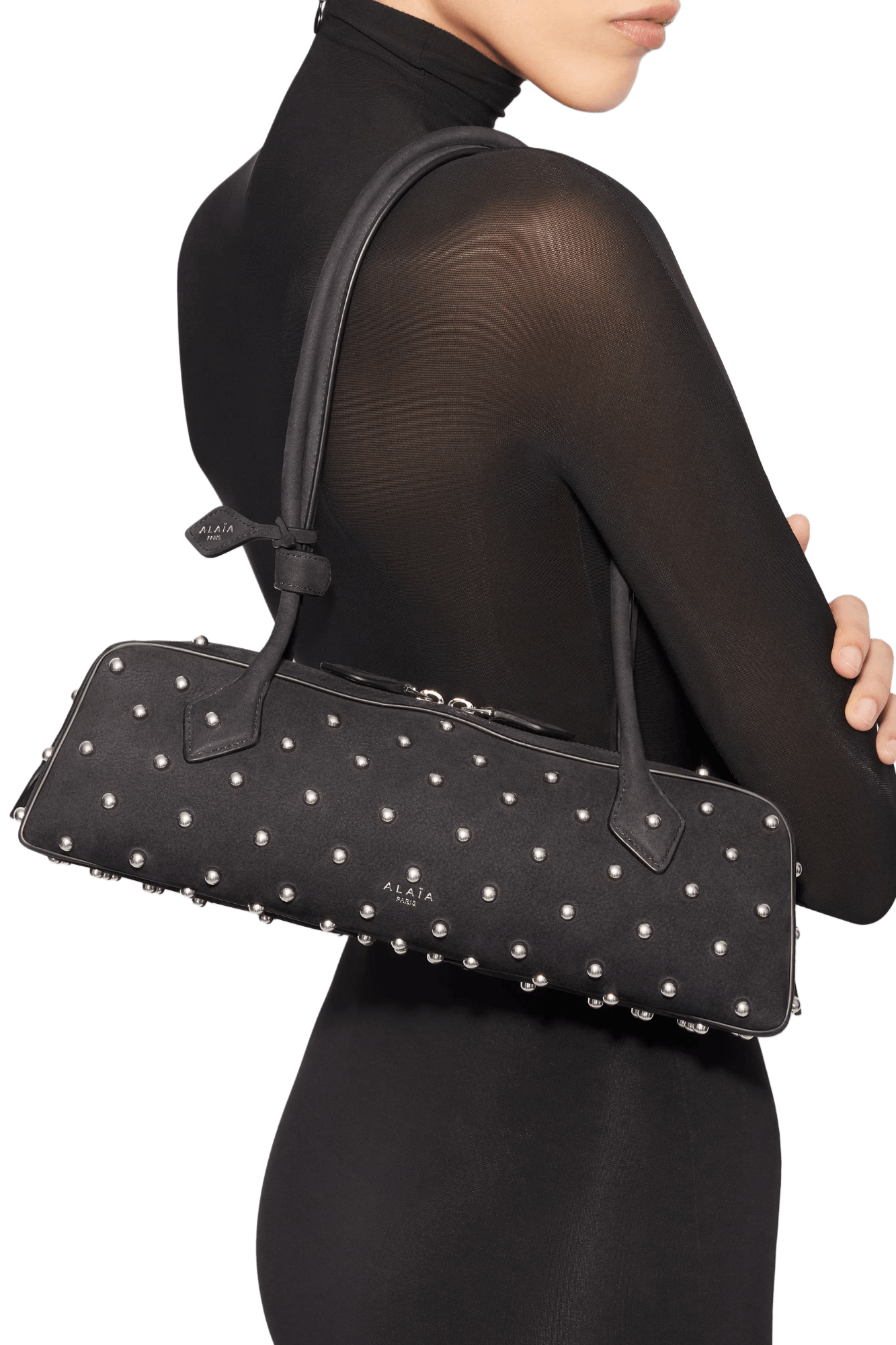 Alaia Le Teckel Medium Bag In Nubuck