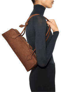 Alaia Le Teckel Medium Bag In Nubuck Calfskin