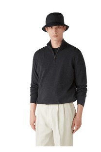 <tc>Loro Piana</tc> 男士經典半拉鍊