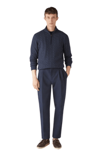 <tc>Loro Piana</tc> เสื้อจัมเปอร์เทรคเซียสำหรับผู้ชาย