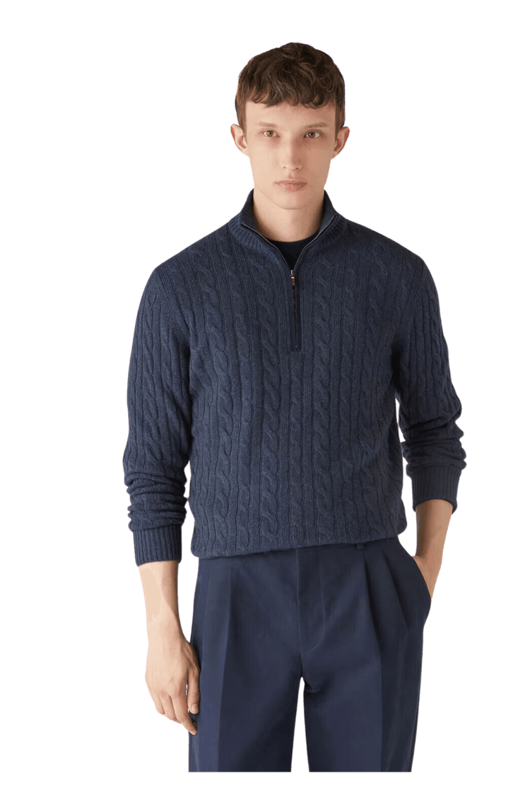 <tc>Loro Piana</tc> เสื้อจัมเปอร์เทรคเซียสำหรับผู้ชาย