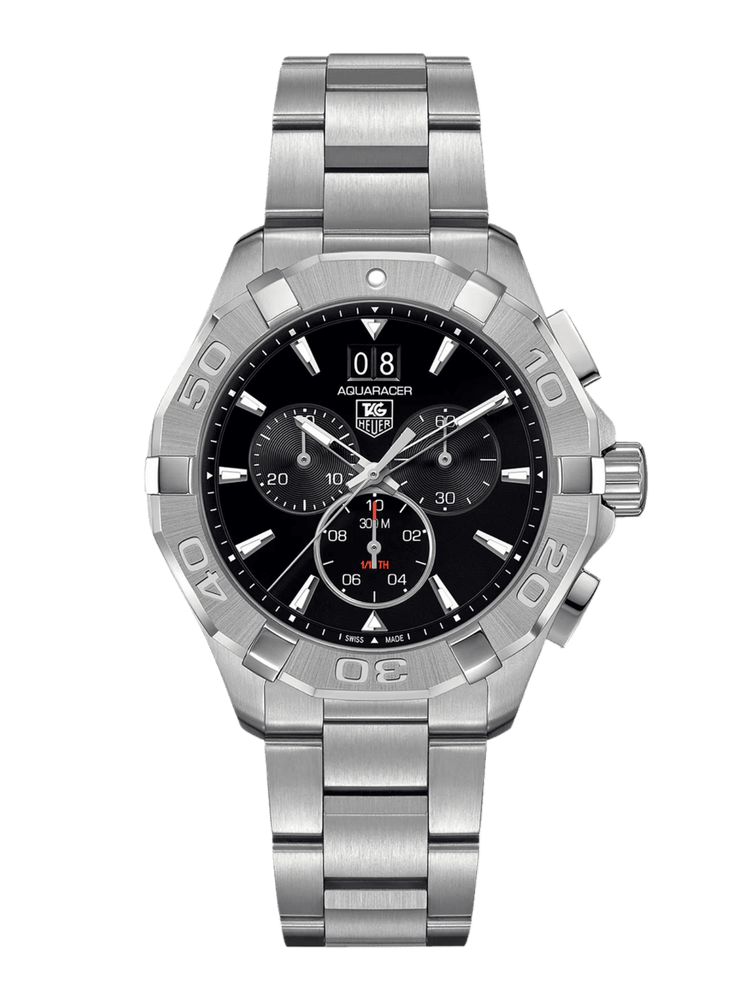 TAG Heuer Aquaracer Quartz Chronograph Black Dial 43mm Men's Watch