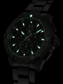TAG Heuer Aquaracer Quartz Chronograph Black Dial 43mm Men's Watch