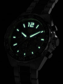 TAG Heuer Formula 1 Chronograph Quartz Steel & Black Ceramic Band 43mm Men's Watch