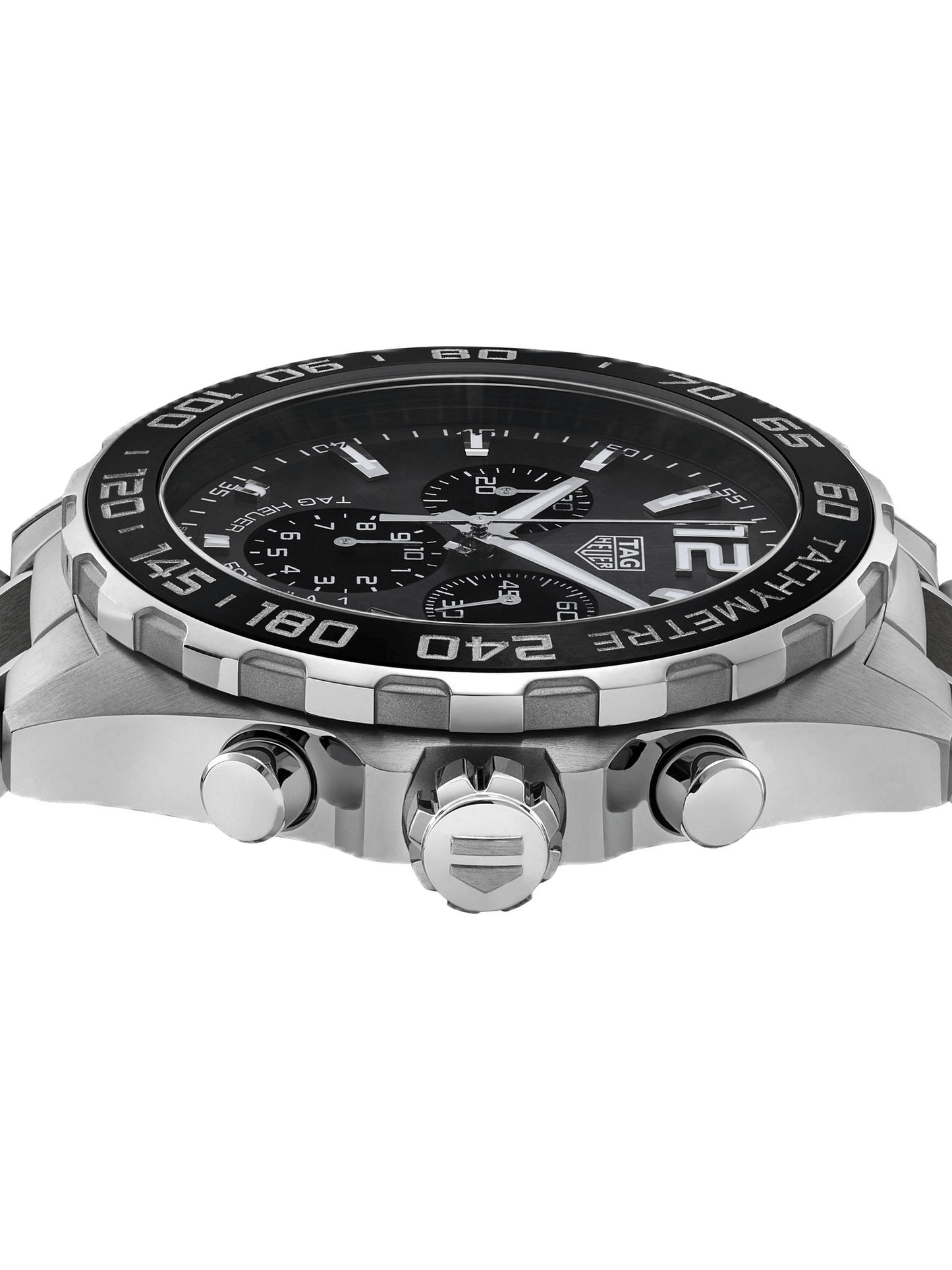 TAG Heuer Formula 1 Chronograph Quartz Steel & Black Ceramic Band 43mm Men's Watch