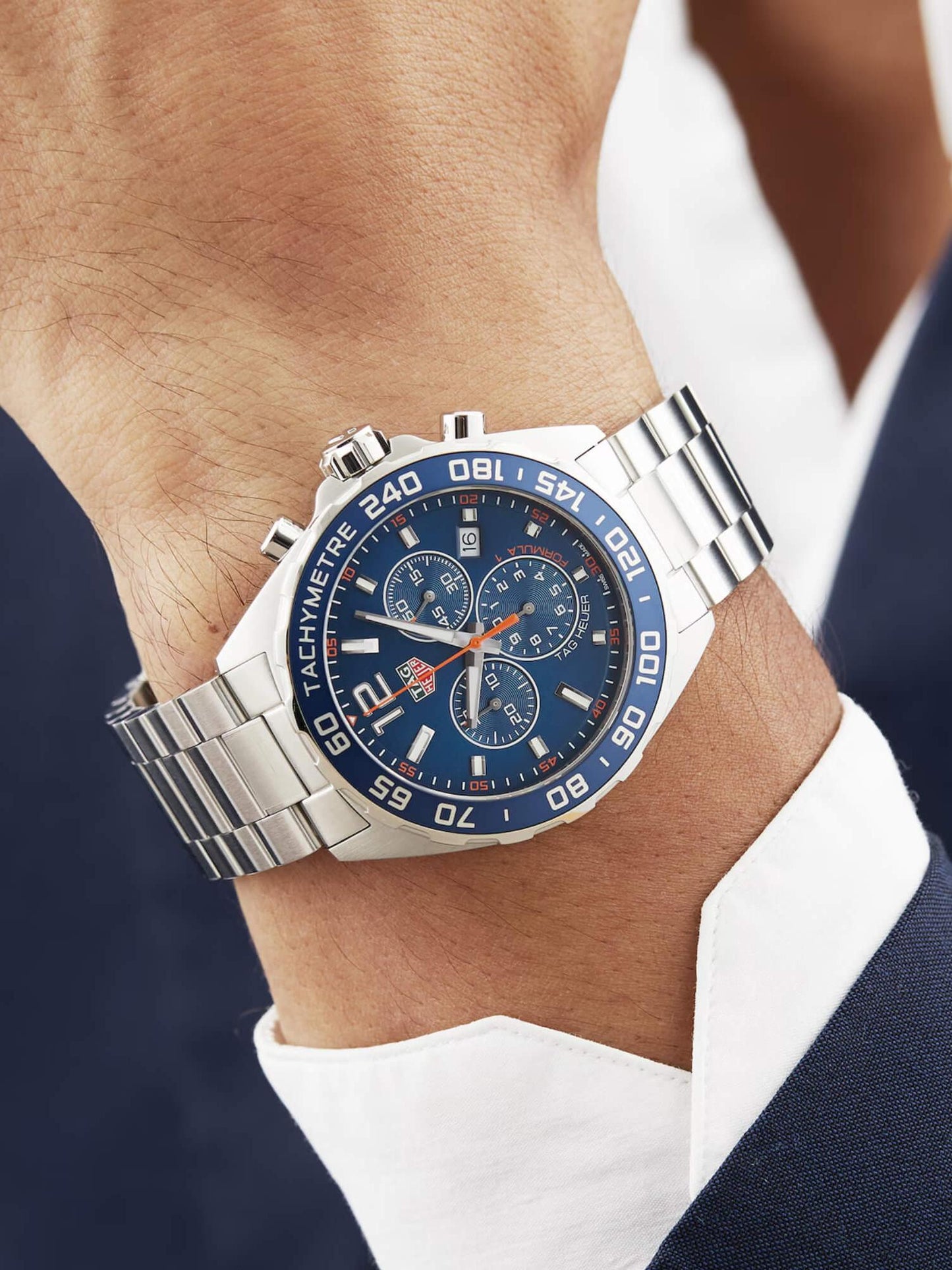 <tc>TAG Heuer</tc> 一級方程式賽車石英計時碼錶 43 毫米男士手錶