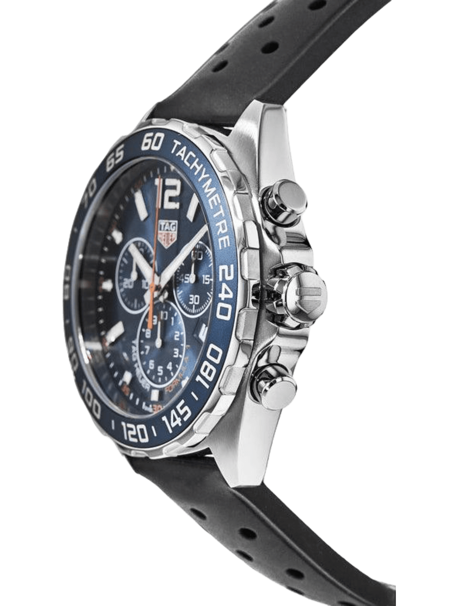 TAG Heuer Formula 1 Chronograph 43mm Blue Dial Rubber Strap Men's Watch