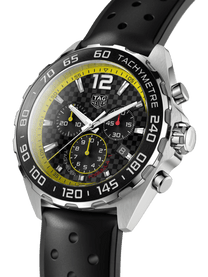 TAG Heuer Formula 1 Chronograph Quartz Black Dial Rubber Strap 43mm Men's Watch