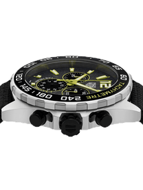 TAG Heuer Formula 1 Chronograph Grey Dial Lime-Yellow Trims Nylon Strap 43mm Men's Watch