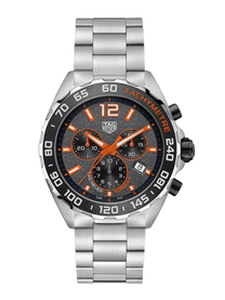 TAG Heuer Formula 1 Chronograph Grey Dial Orange Trims 43mm Men's Watch