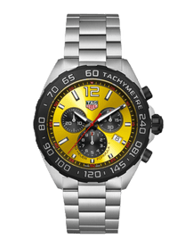 TAG Heuer Formula 1 Chronograph Quartz Yellow Dial 43mm Men's Watch
