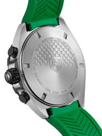 TAG Heuer Formula 1 Chronograph Quartz Green Dial & Rubber 43mm Men's Watch