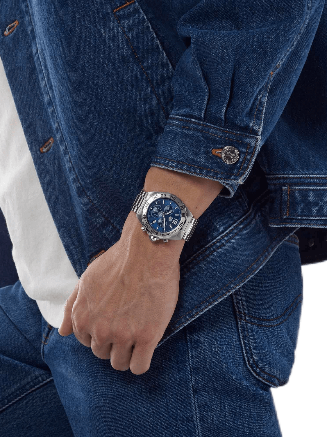 TAG Heuer Formula 1 Chronograph Quartz Blue Dial 43mm Men's Watch