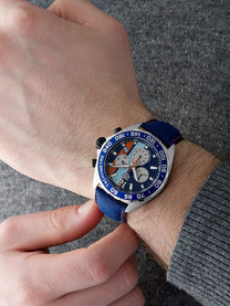TAG Heuer Formula 1 Quartz Chronograph Blue & Orange Dial 43mm Men's Watch