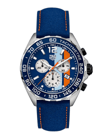 TAG Heuer Formula 1 Quartz Chronograph Blue & Orange Dial 43mm Men's Watch