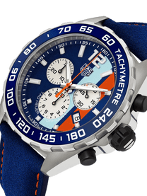 TAG Heuer Formula 1 Quartz Chronograph Blue & Orange Dial 43mm Men's Watch