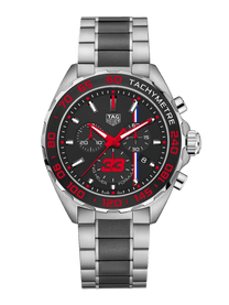 TAG Heuer Limited Edition Formula 1 Quartz Steel & Black Ceramic Band 43mm Men's Watch