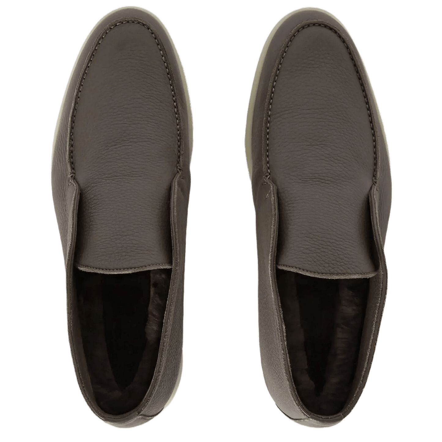 <tc>Loro Piana</tc> 男士露趾踝靴（鹿皮配海狸毛皮）