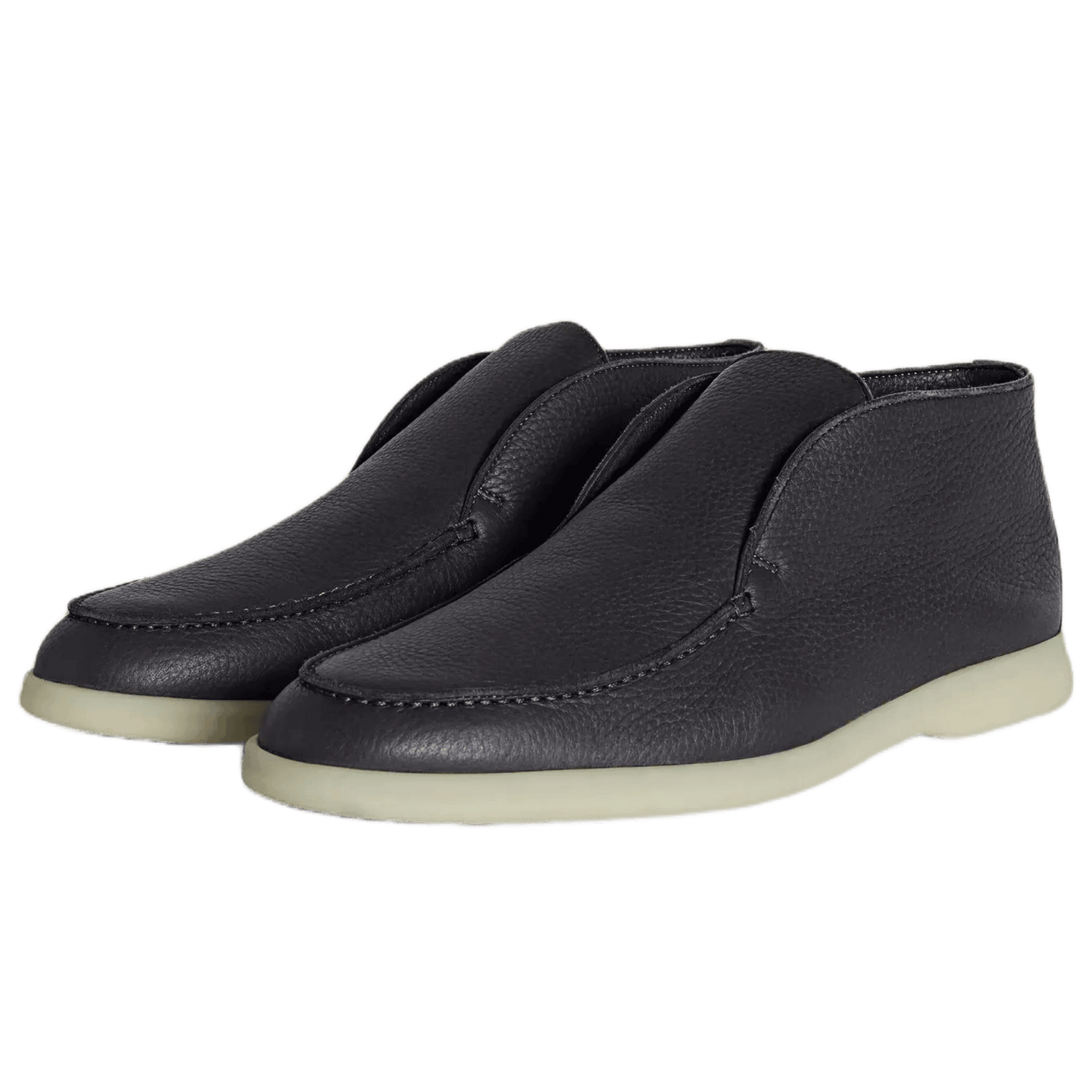 <tc>Loro Piana</tc> 男士露趾踝靴（鹿皮配海狸毛皮）