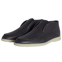 <tc>Loro Piana</tc> 男士露趾踝靴（鹿皮配海狸毛皮）