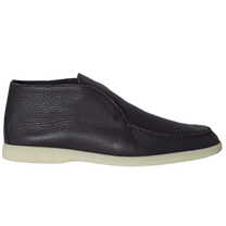 <tc>Loro Piana</tc> 男士露趾踝靴（鹿皮配海狸毛皮）
