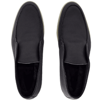 <tc>Loro Piana</tc> 男士露趾踝靴（鹿皮配海狸毛皮）