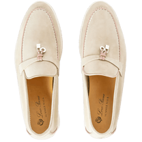 Loro Piana Women's Summer Charms Walk Loafers (Suede, Suede Goatskin)
