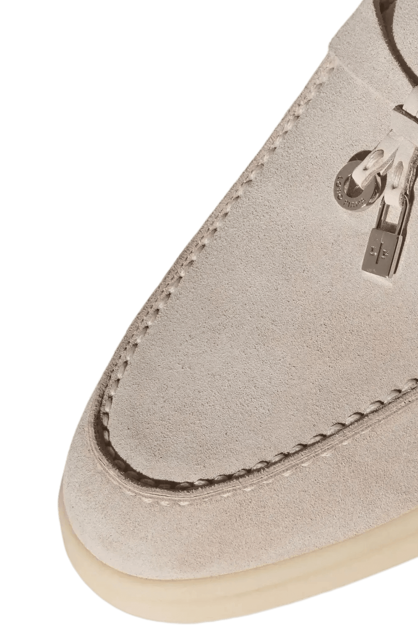 <tc>Loro Piana</tc> 女士夏季 Charms Walk 樂福鞋（麂皮配海狸毛）