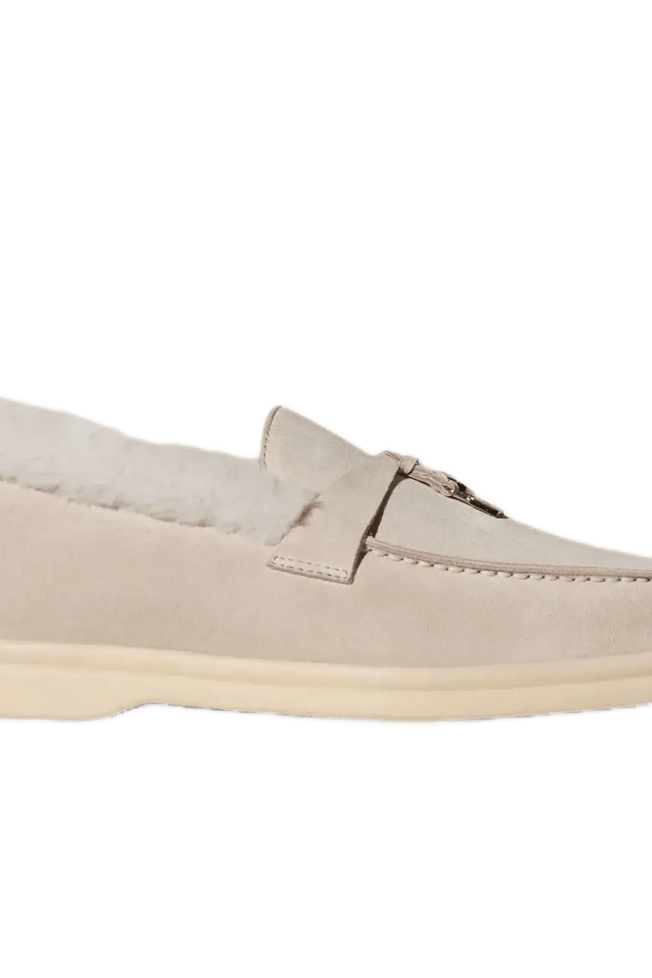 <tc>Loro Piana</tc> 女士夏季 Charms Walk 樂福鞋（麂皮配海狸毛）