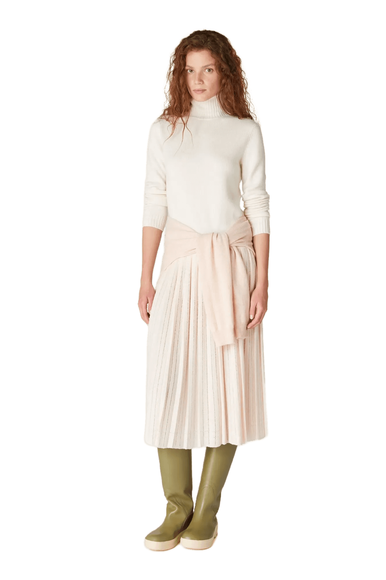<tc>Loro Piana</tc> بلوزة باركسفيل النسائية ذات الياقة المدورة