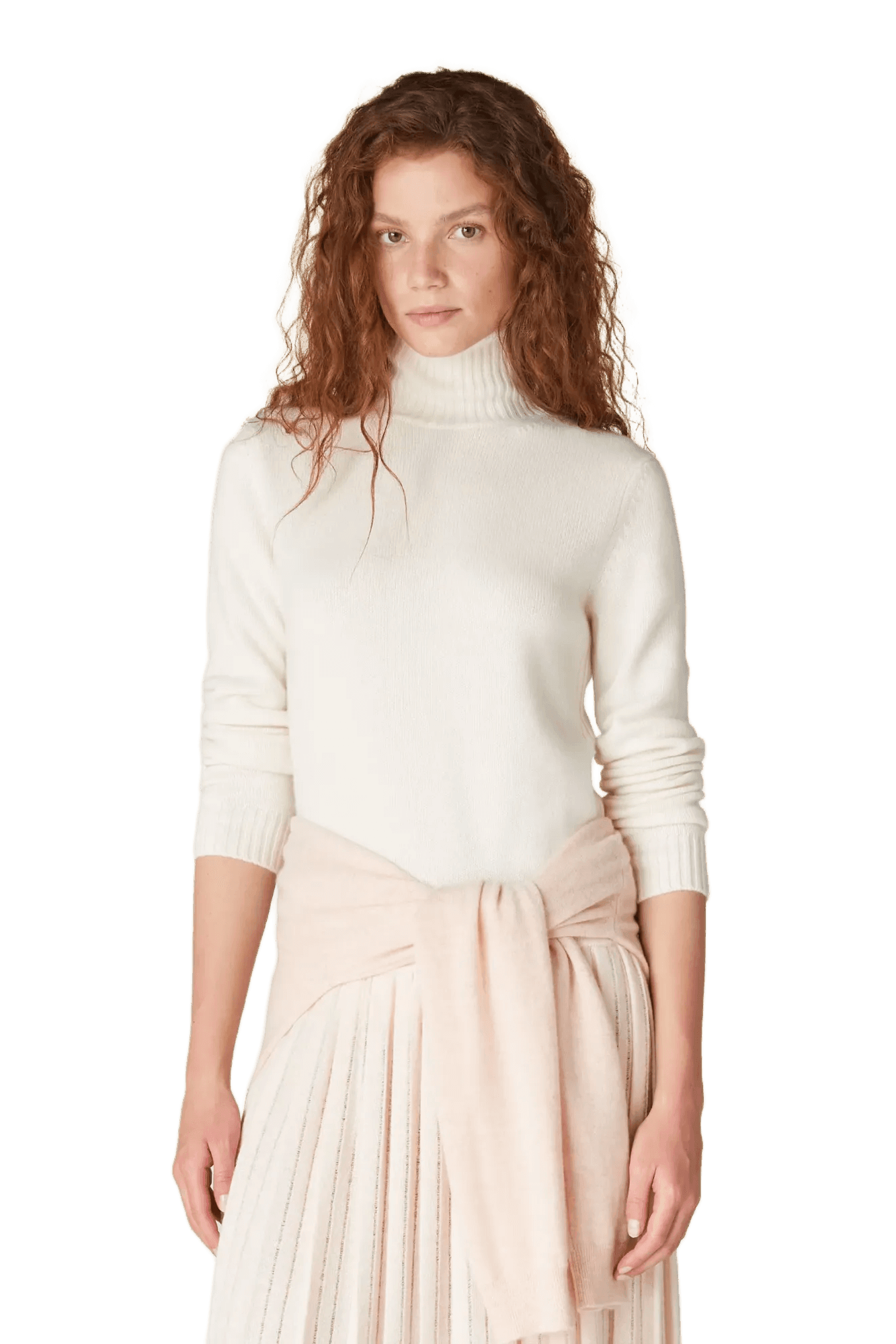 <tc>Loro Piana</tc> بلوزة باركسفيل النسائية ذات الياقة المدورة