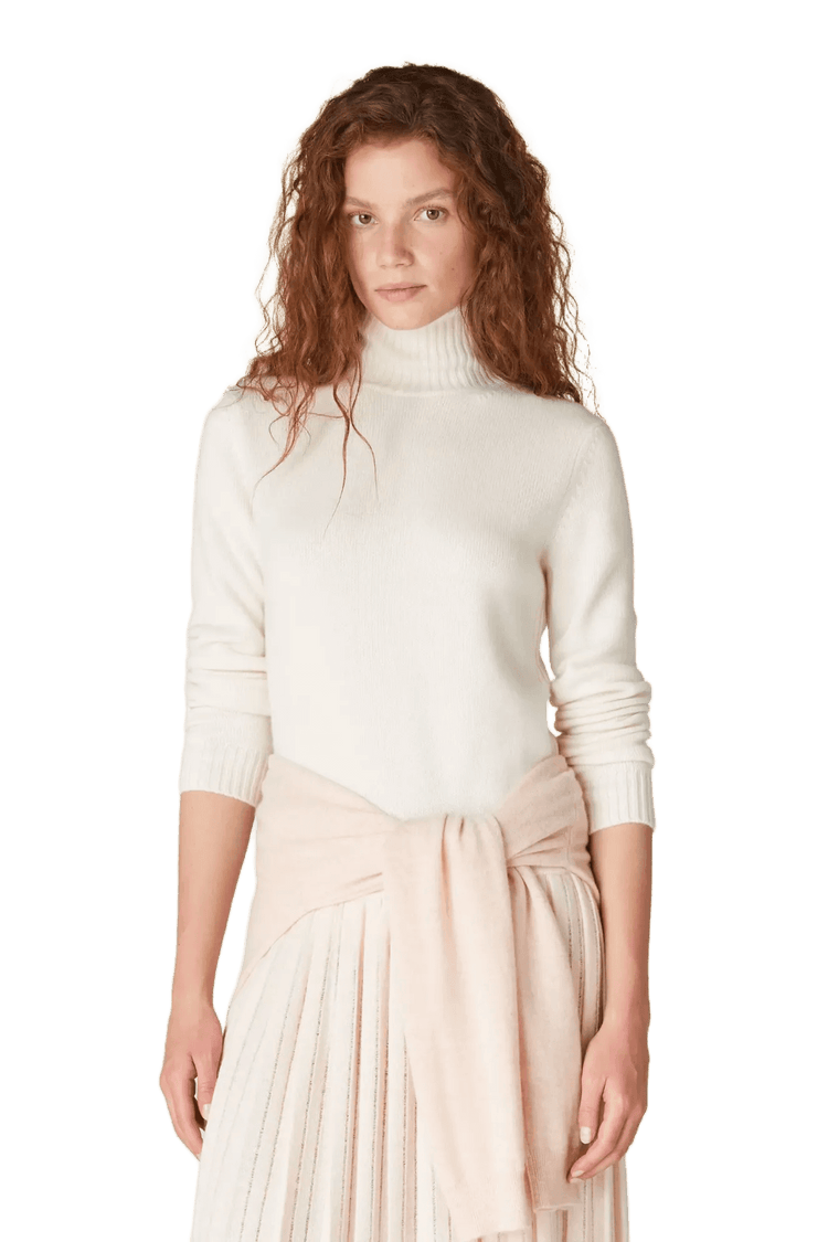 <tc>Loro Piana</tc> بلوزة باركسفيل النسائية ذات الياقة المدورة