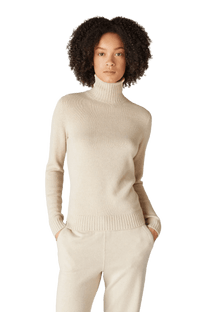 <tc>Loro Piana</tc> بلوزة باركسفيل النسائية ذات الياقة المدورة