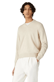 <tc>Loro Piana</tc> เสื้อคอวีคลาสสิกสำหรับผู้ชาย