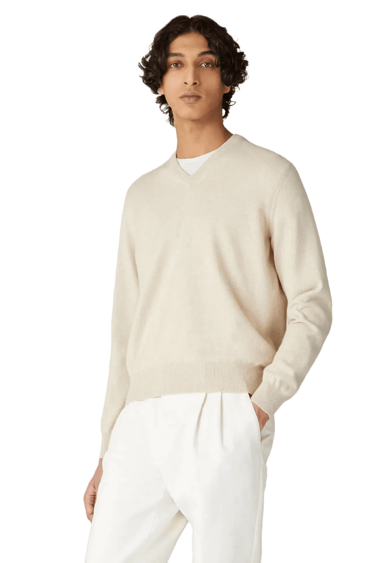 <tc>Loro Piana</tc> เสื้อคอวีคลาสสิกสำหรับผู้ชาย