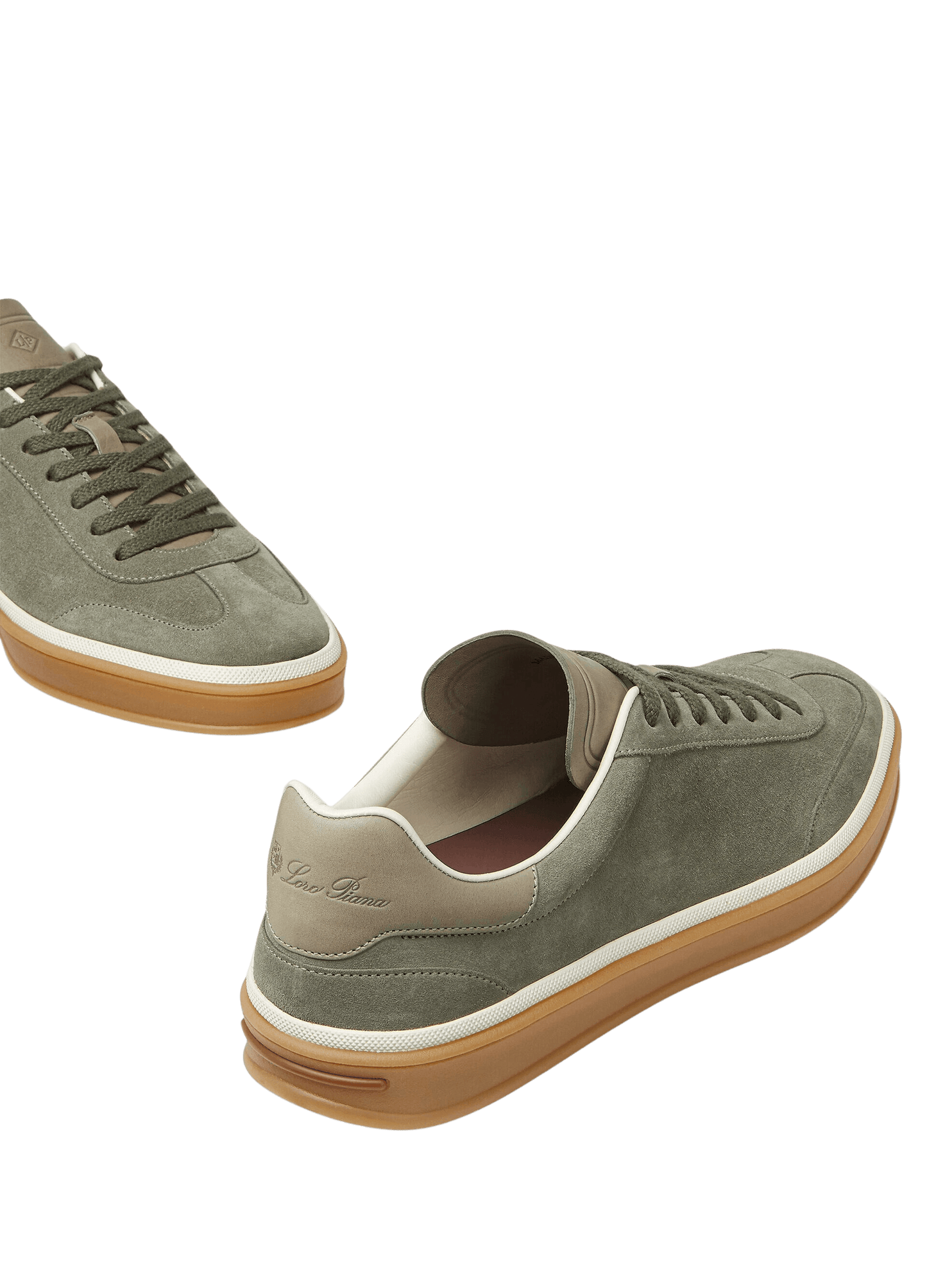 Loro Piana Men’s Tennis Walk Sneakers (Suede Calf Split)