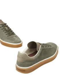 Loro Piana Men’s Tennis Walk Sneakers (Suede Calf Split)