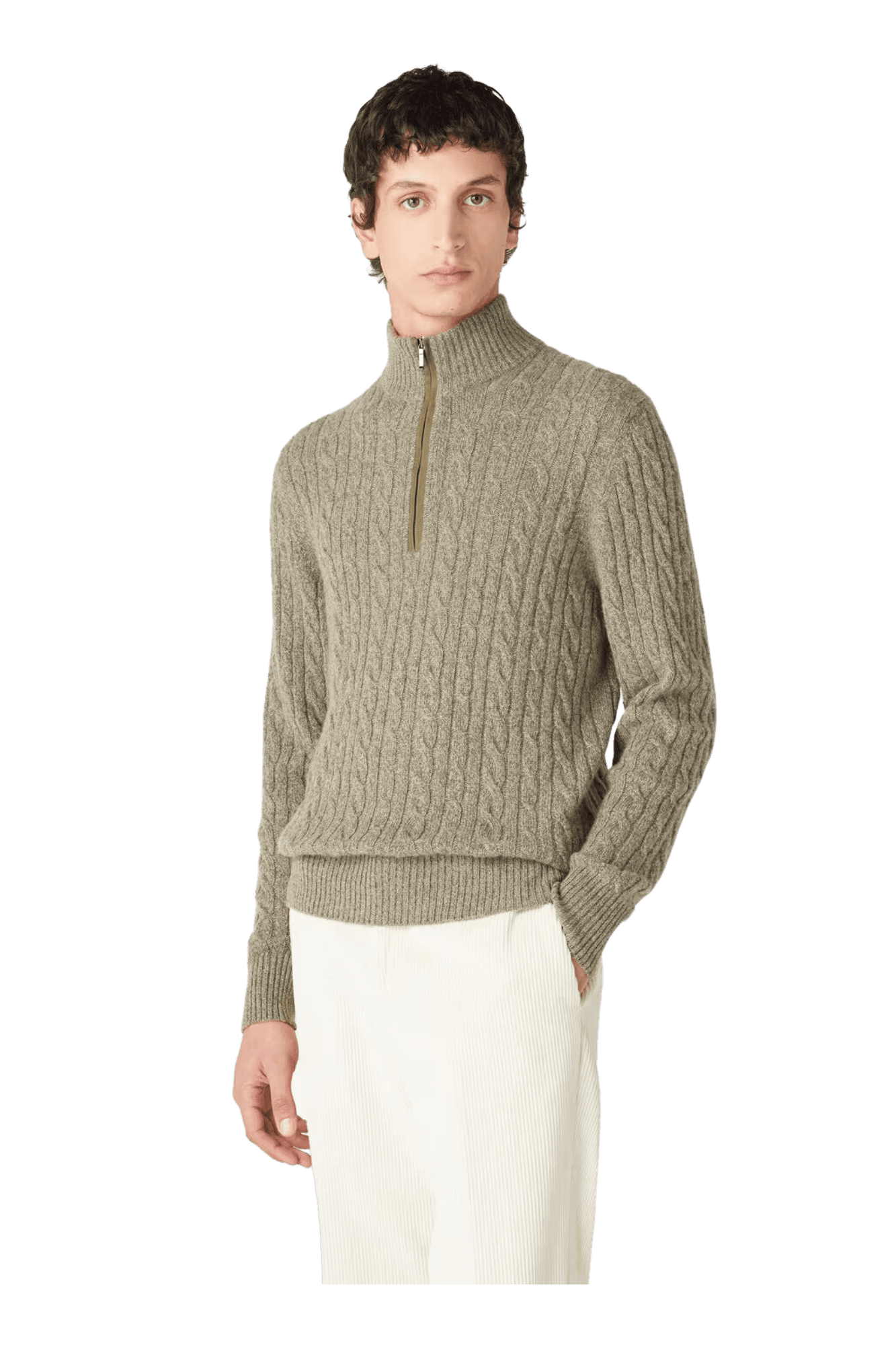 <tc>Loro Piana</tc> เสื้อจัมเปอร์เทรคเซียสำหรับผู้ชาย