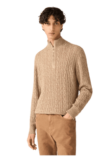 <tc>Loro Piana</tc> เสื้อจัมเปอร์เทรคเซียสำหรับผู้ชาย