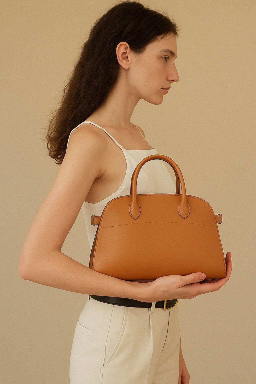 <tc>The Row</tc> Soft Margaux 10 皮革手袋