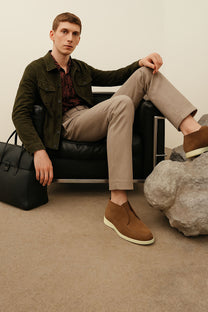 <tc>Loro Piana</tc> メンズ オープンウォーク チャッカブーツ