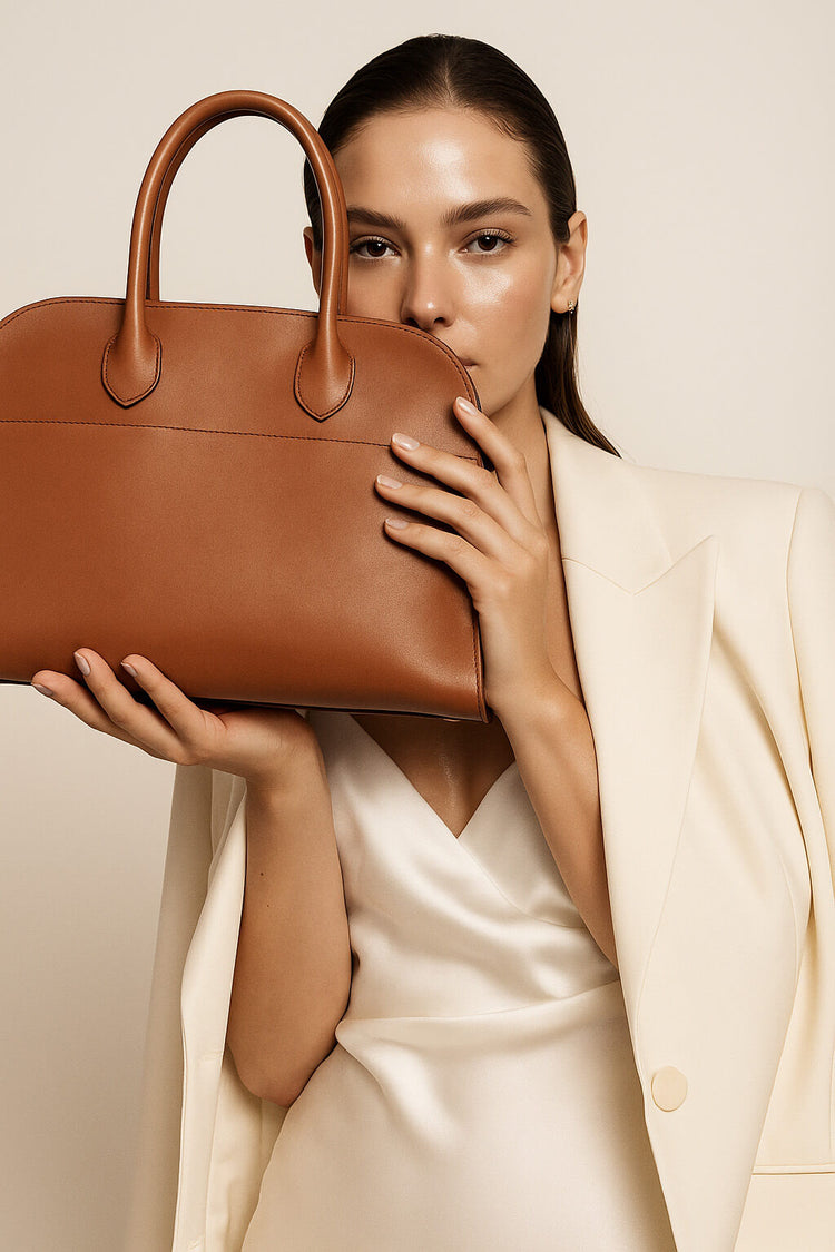 <tc>The Row</tc> Bolso Margaux 12 suave de piel