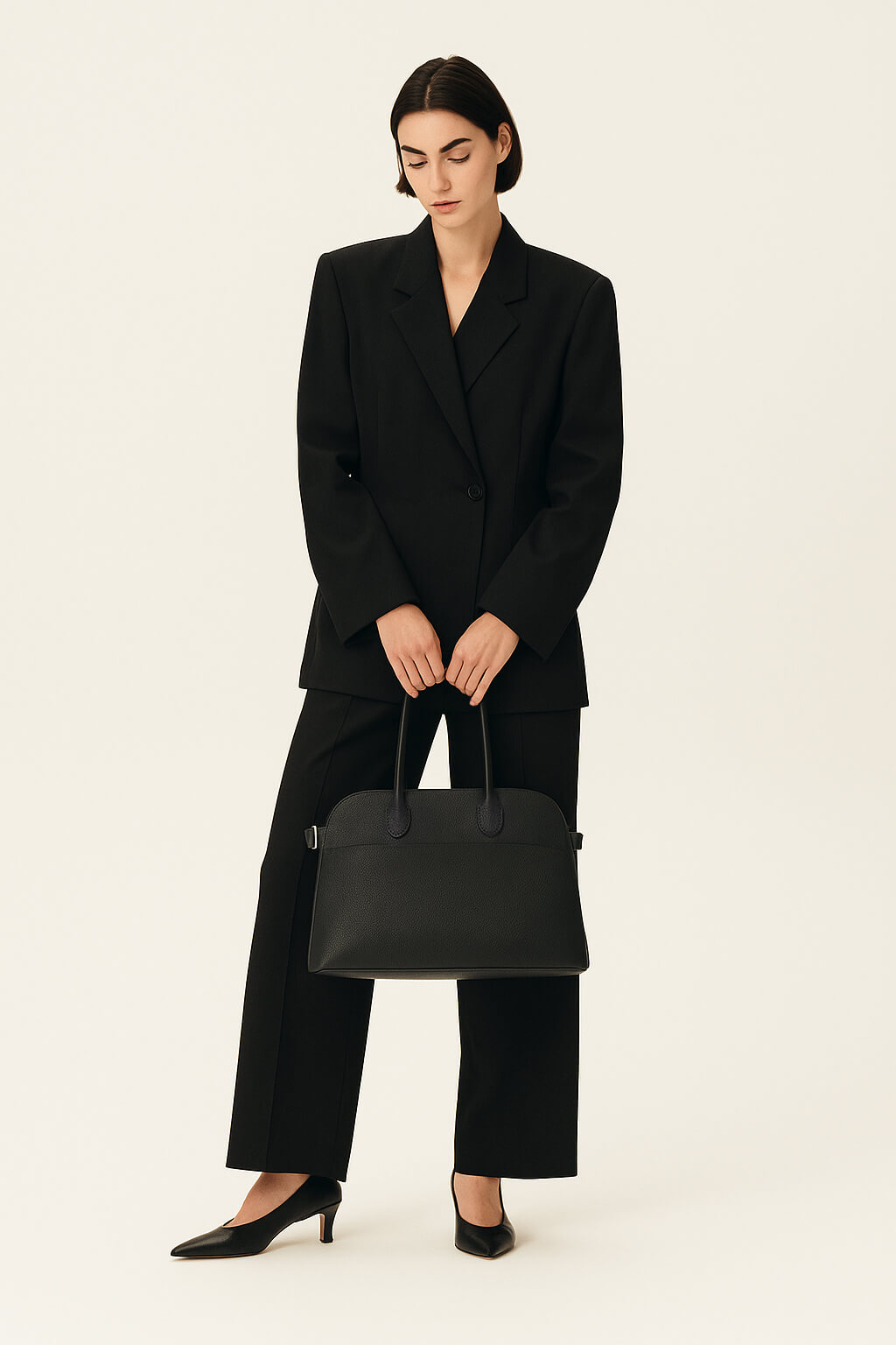 <tc>The Row</tc> Soft Margaux 12 皮革手袋