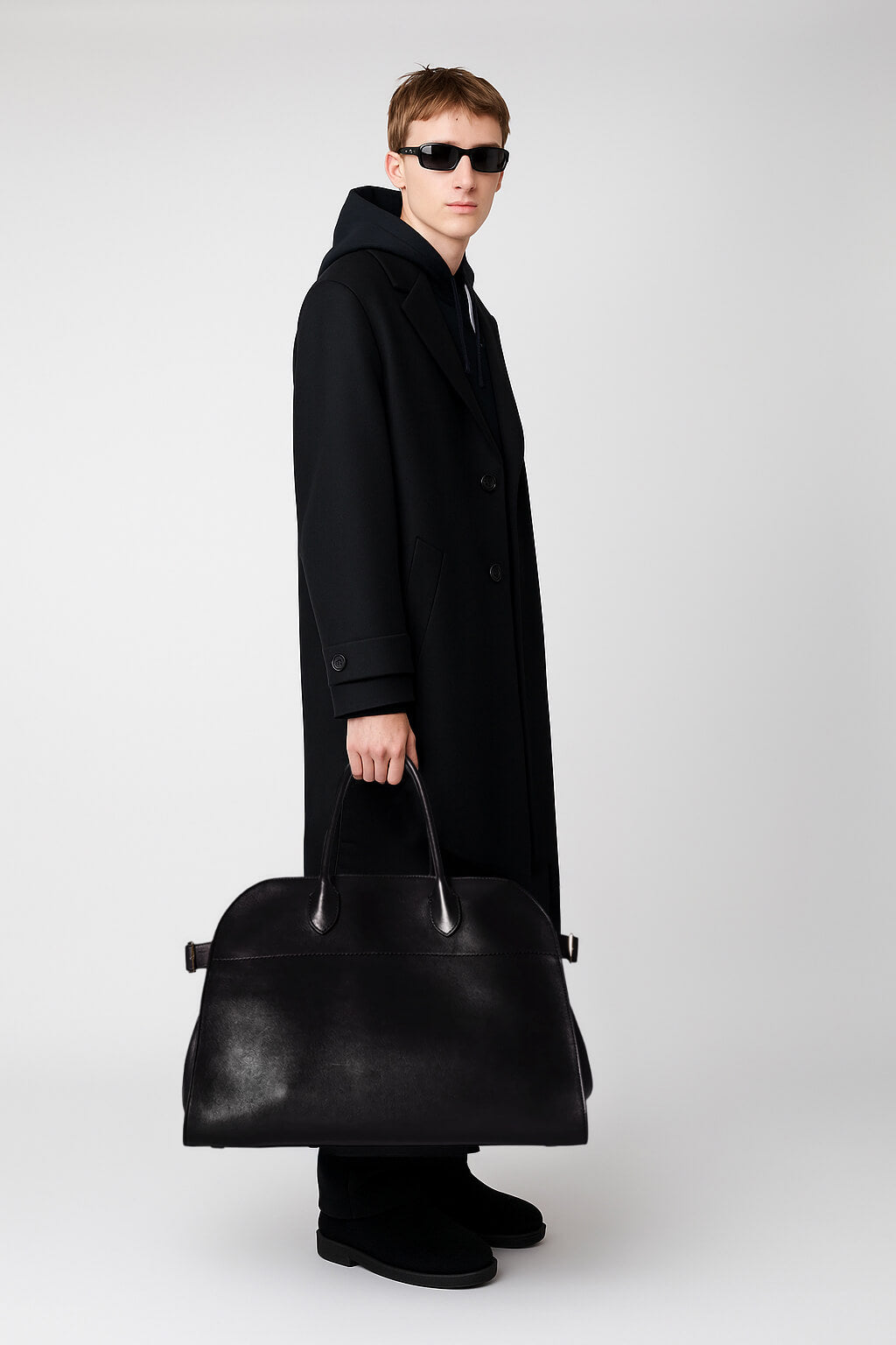 <tc>The Row</tc> Margaux 17 柔軟皮革包